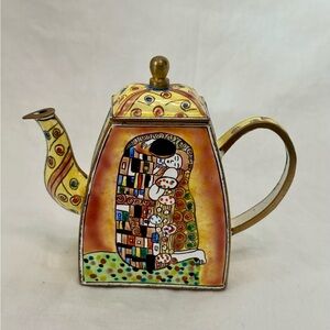 Artistic Ceramic Teapot with Colorful Design
